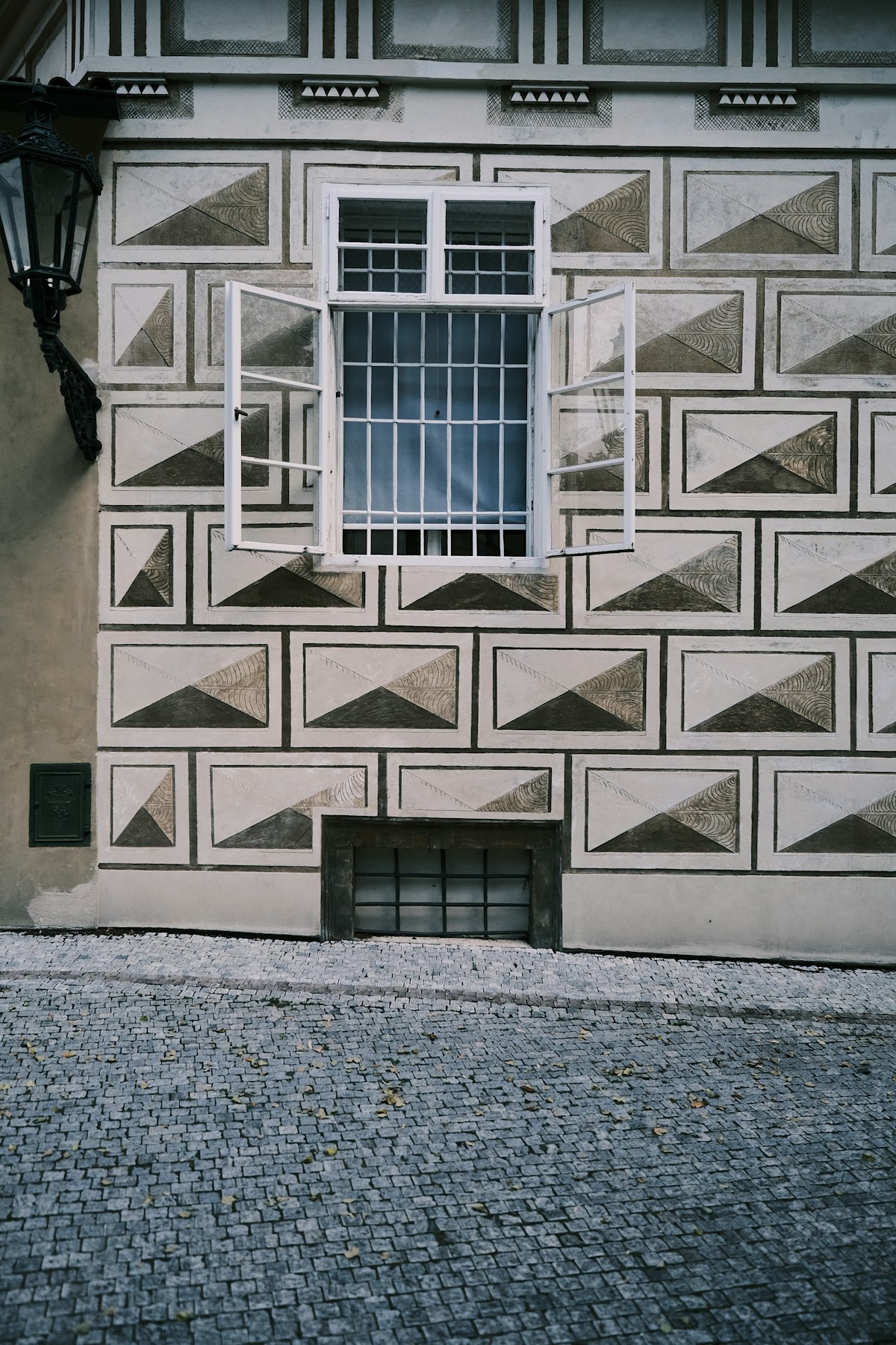 Prague architectural facade detail